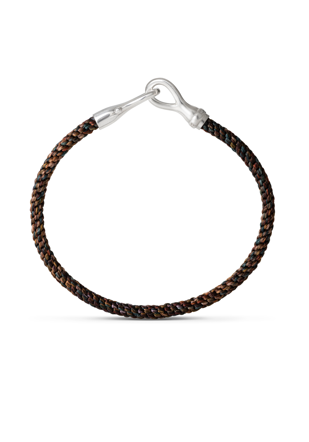 Engraved Silver Infinity Circle Cord Bracelet - MYKA